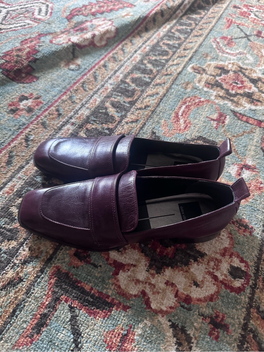 Dolce Vita Nygel Cranberry Leather Loafers - Brand New! - Picture 5 of 7